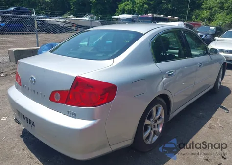 2006 Infiniti G35 из США, поврежденный, VIN JNKCV51E26M502482